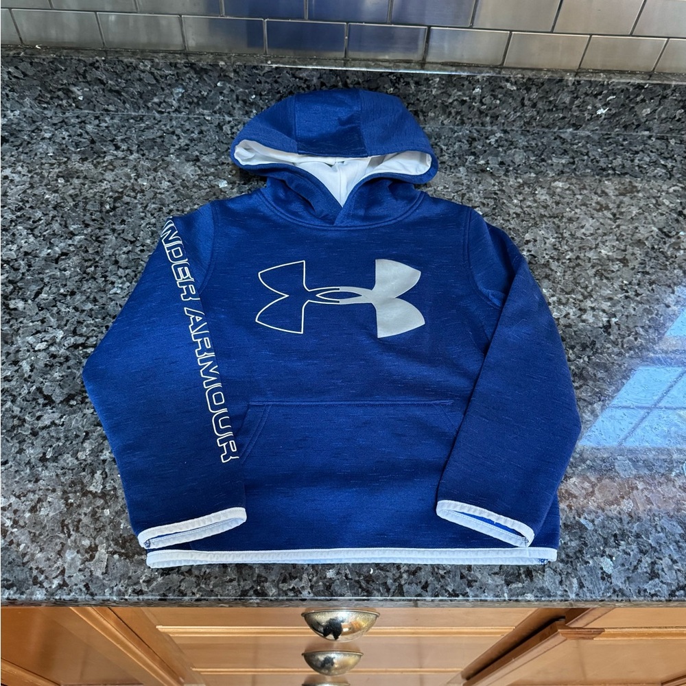 Under Armour Kids Hoodie in Blue and White